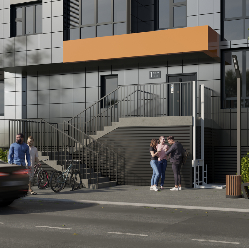 Концепция Экстерьера крыльца в жк